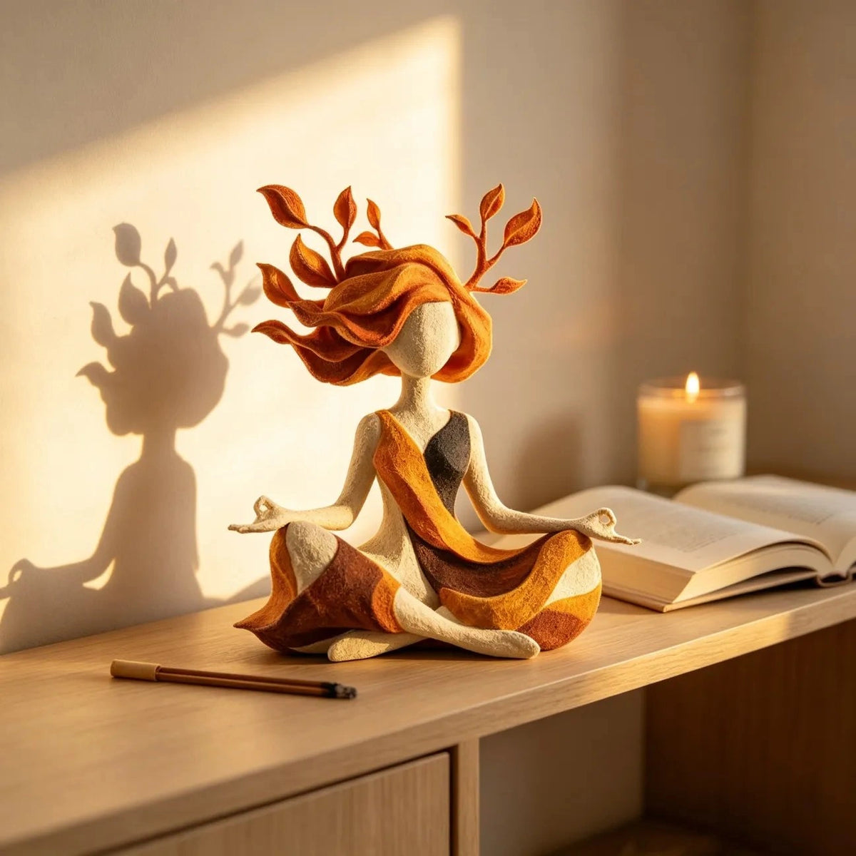 Stillora - Dekorative Yoga-Figur in sitzender Meditationspose