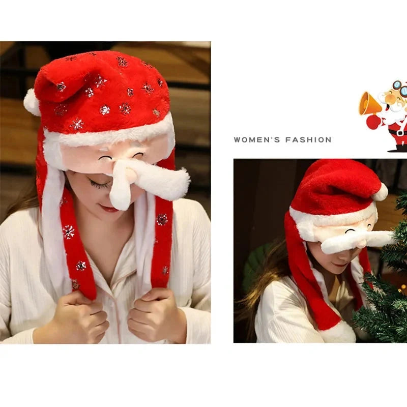 Santacap - Weihnachtsmütze mit Plüschfutter und weichem Design