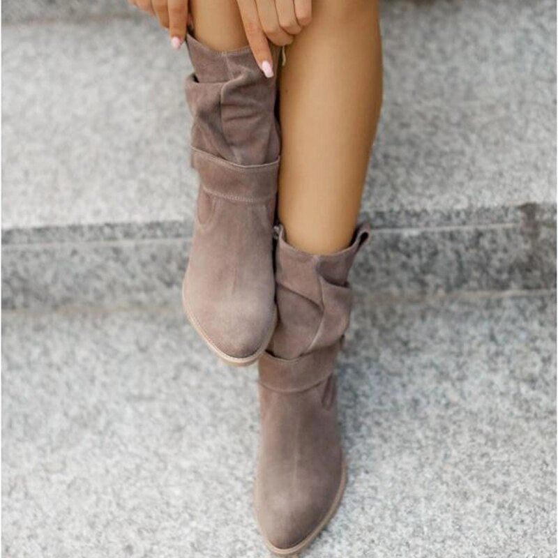 Stride - Damen-Stiefeletten mit niedrigem Absatz und Rundspitze