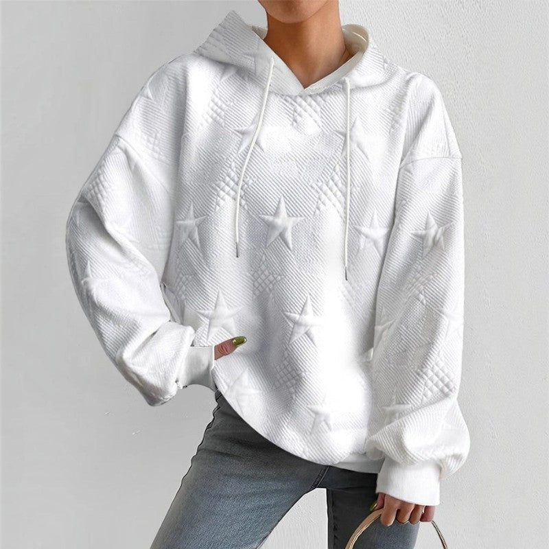 Starlight - Damen-Hoodie mit Sternmuster und Kapuze