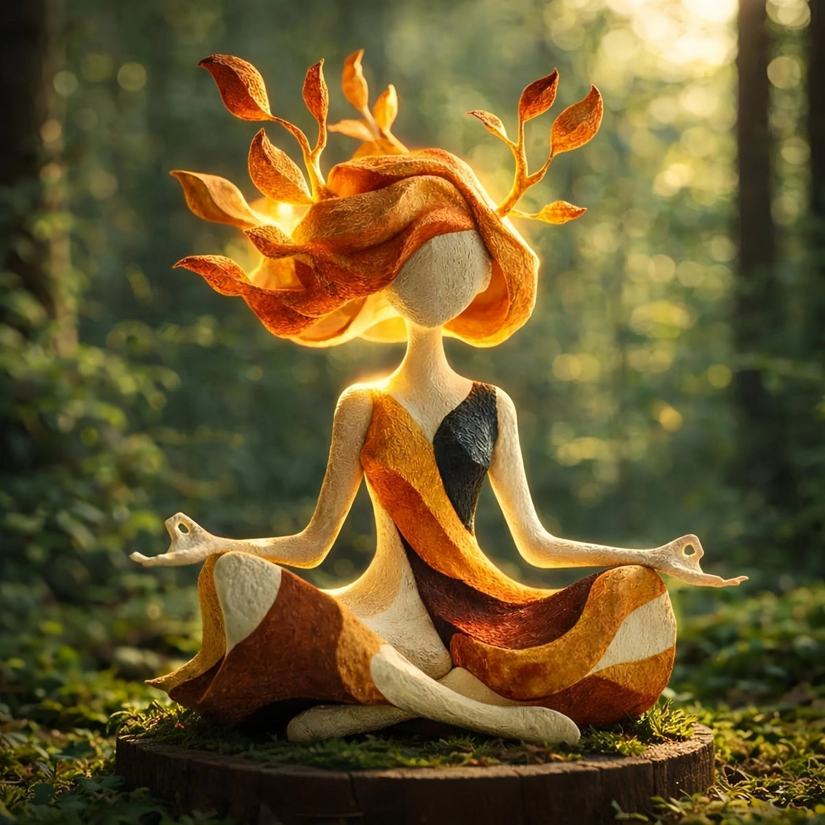 Stillora - Dekorative Yoga-Figur in sitzender Meditationspose