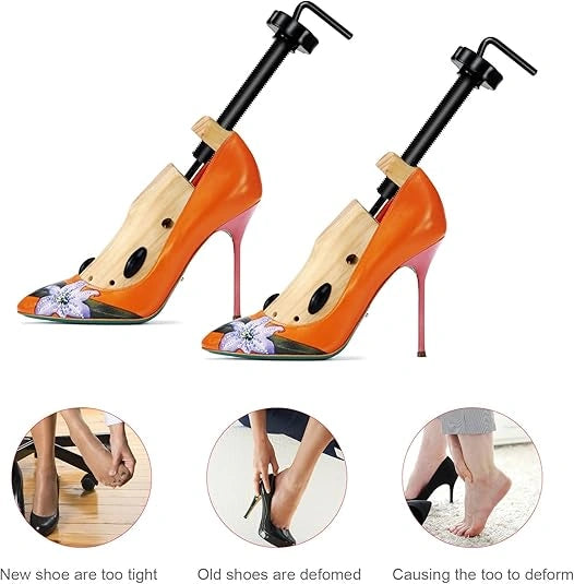 Shoeva - Verstellbarer Schuhspanner aus Holz für Damen und Herren