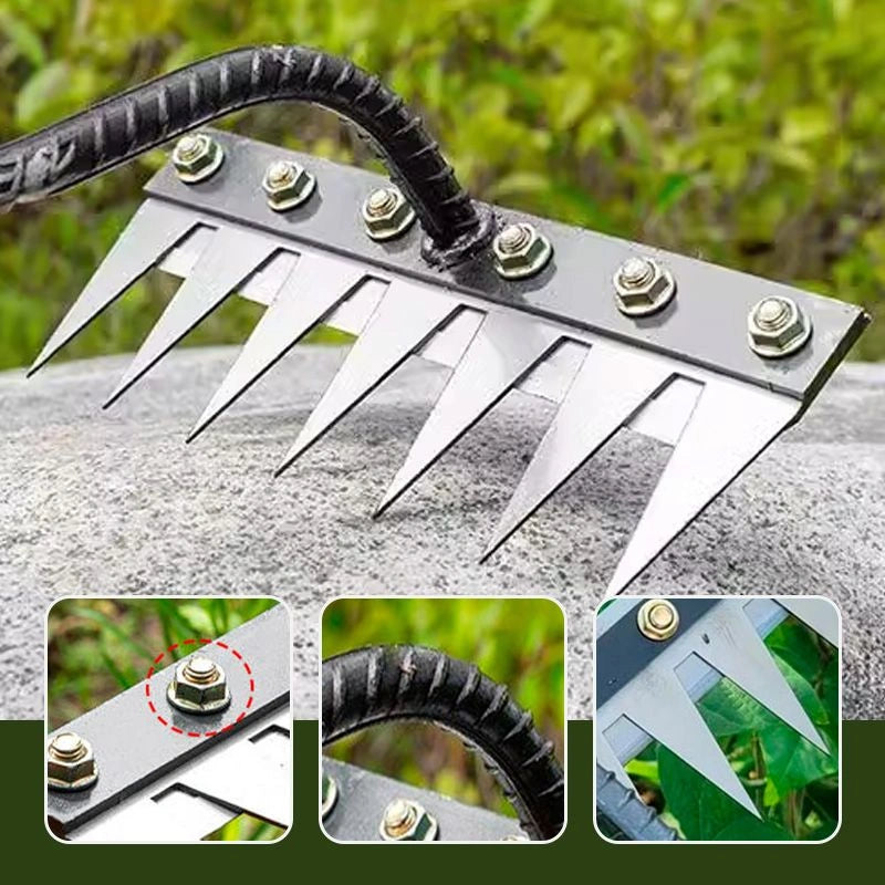 Cultrex - Gartenharke aus Carbonstahl für verschiedene Gartenarbeiten