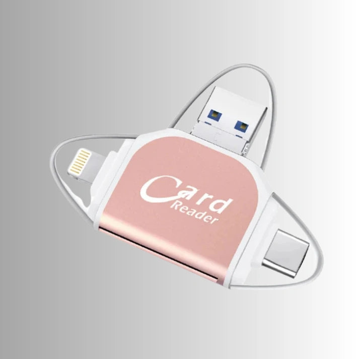 1+1 Gratis | Sync - 4 in 1 Kartenleser für USB und Speicherkarten