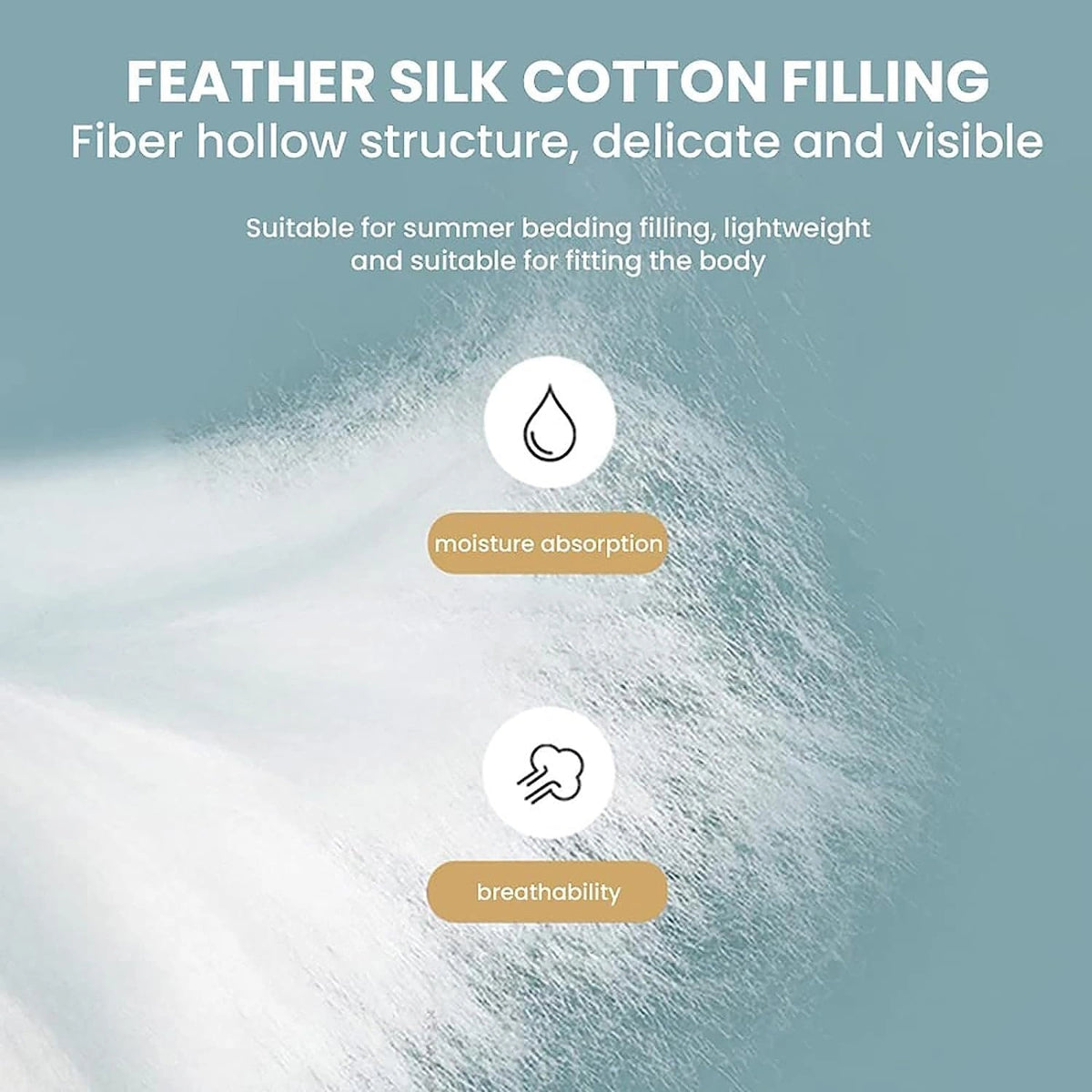 Silkcover - Sommerdecke mit Ice-Silk-Oberfläche und Polyesterfüllung