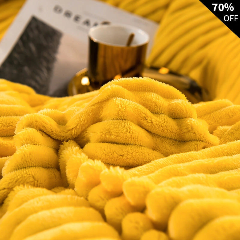 Thermal - Bettwäsche-Set mit doppellagigem Fleece für Betten