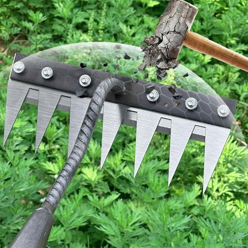Cultrex - Gartenharke aus Carbonstahl für verschiedene Gartenarbeiten