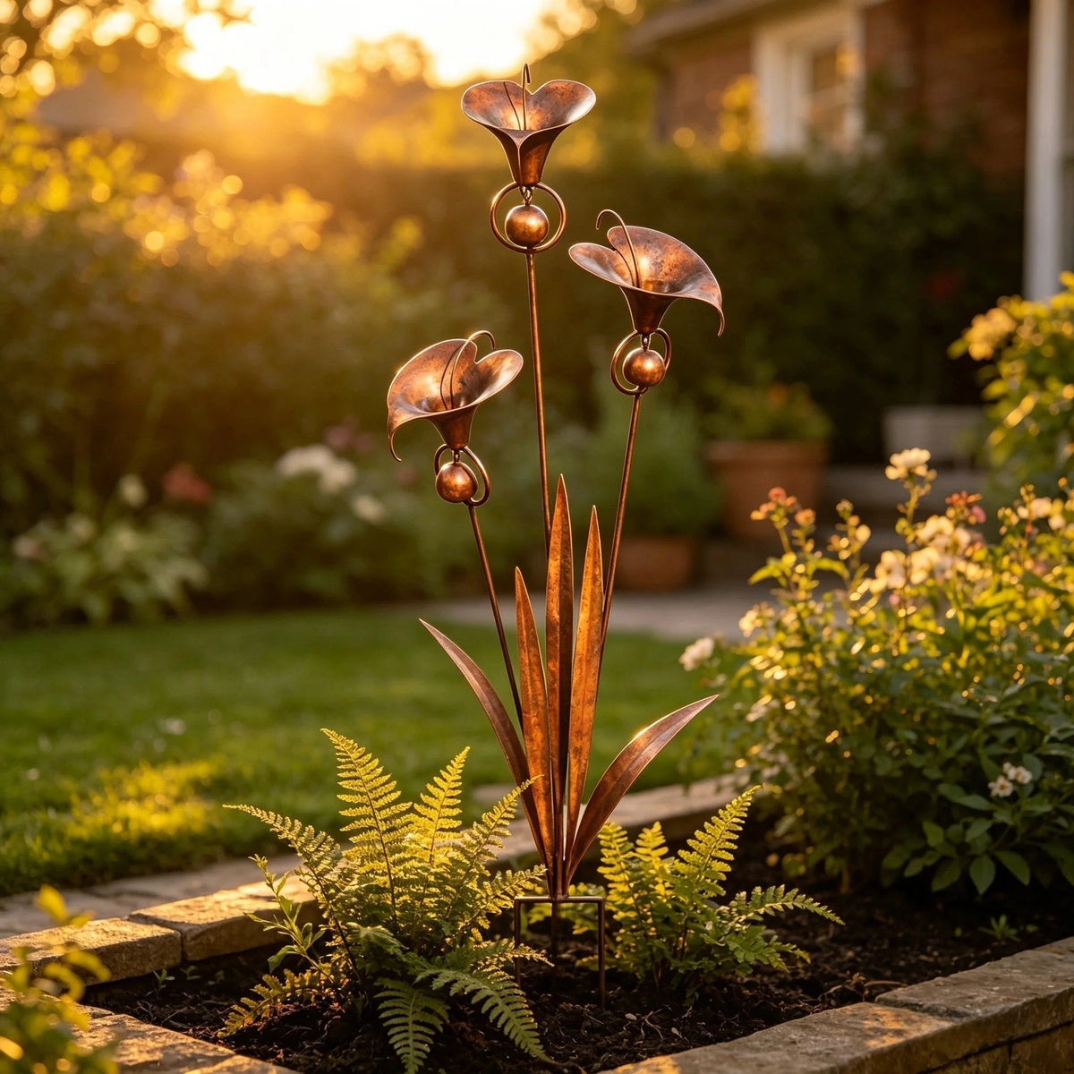 Bellisom - Gartenstecker mit Calla-Lilien und hängenden Glocken