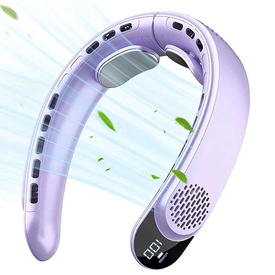 Airspire - Nackenventilator mit 3 Geschwindigkeitsstufen und LED-Anzeige