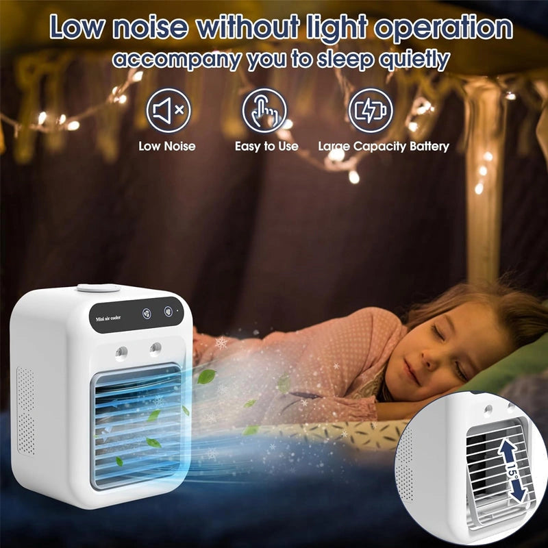 Breezlet - Mini-Luftkühler mit Luftbefeuchter und Akku