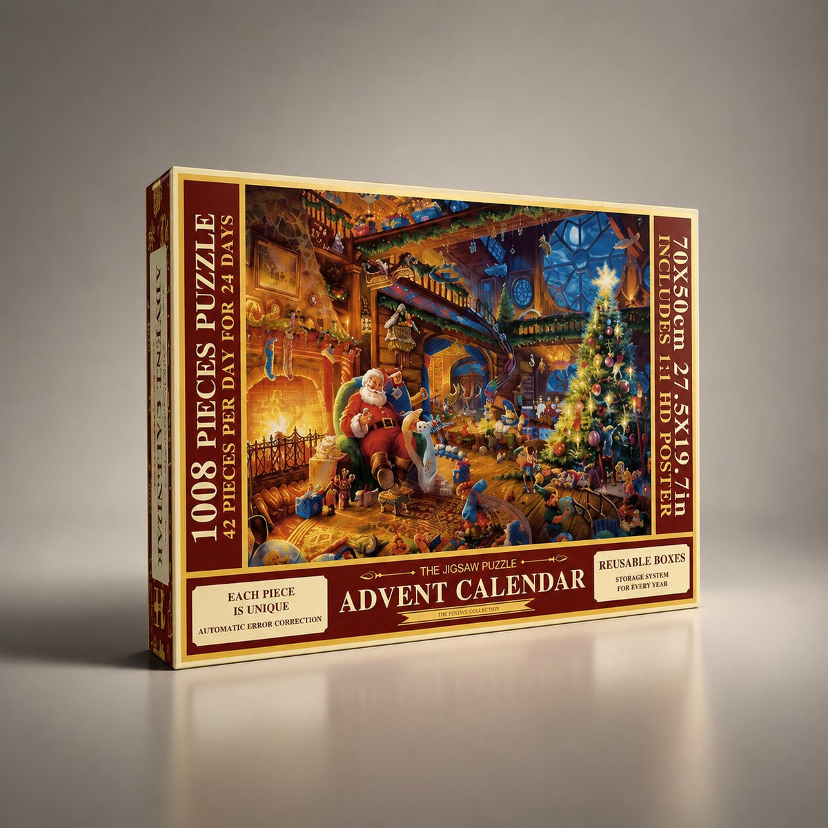SantaJigsaw - Puzzle-Adventskalender mit 1008 Teilen