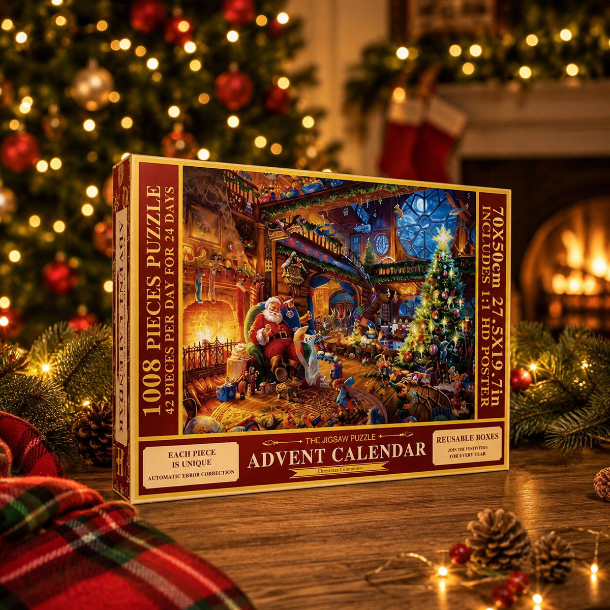 SantaJigsaw - Puzzle-Adventskalender mit 1008 Teilen