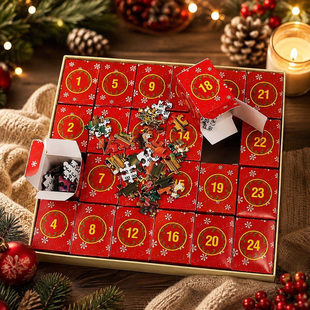 SantaJigsaw - Puzzle-Adventskalender mit 1008 Teilen