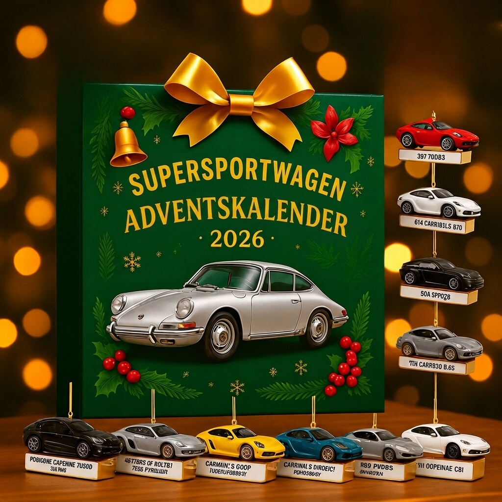 YuleRacers - Adventskalender mit 24 Miniatur-Rennwagen