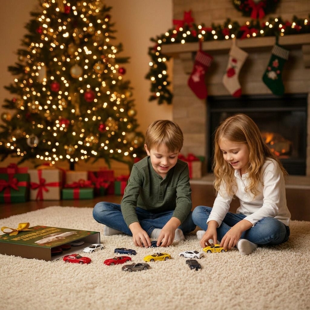 YuleRacers - Adventskalender mit 24 Miniatur-Rennwagen