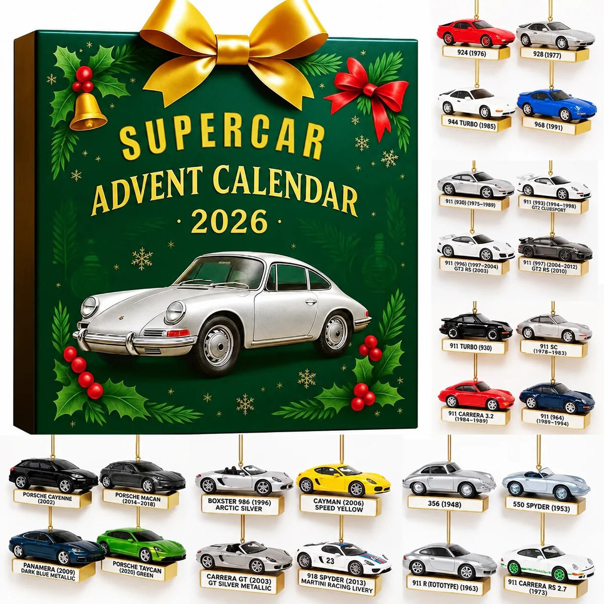 YuleRacers - Adventskalender mit 24 Miniatur-Rennwagen