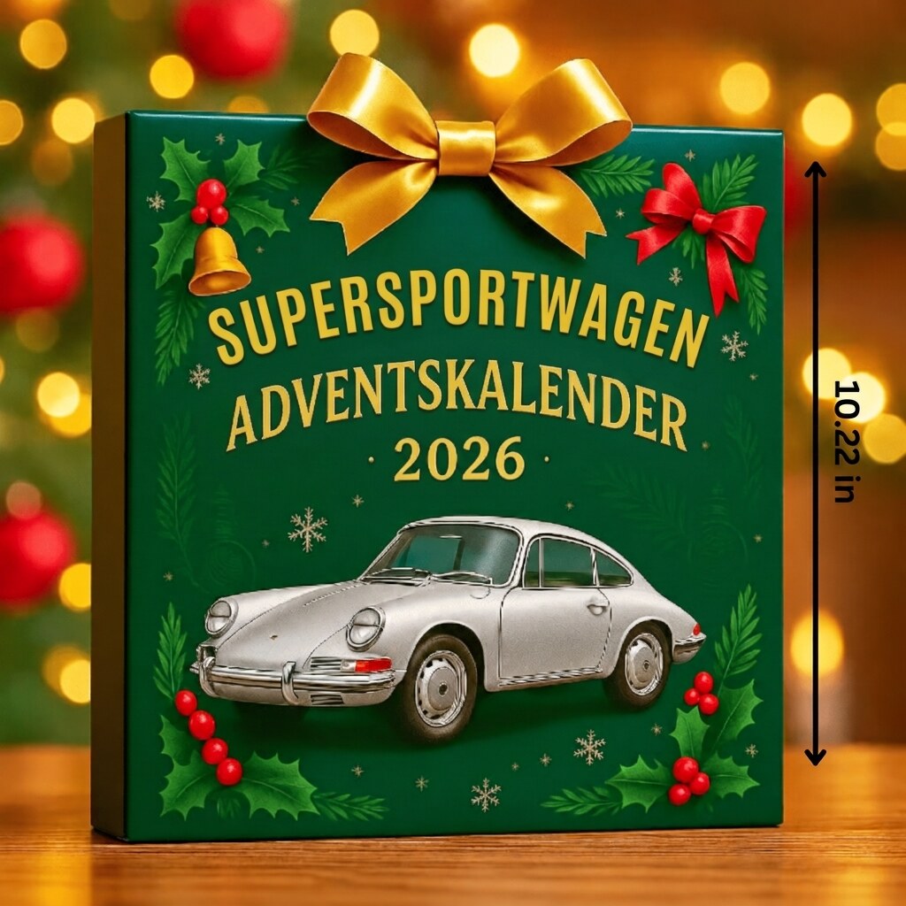 YuleRacers - Adventskalender mit 24 Miniatur-Rennwagen