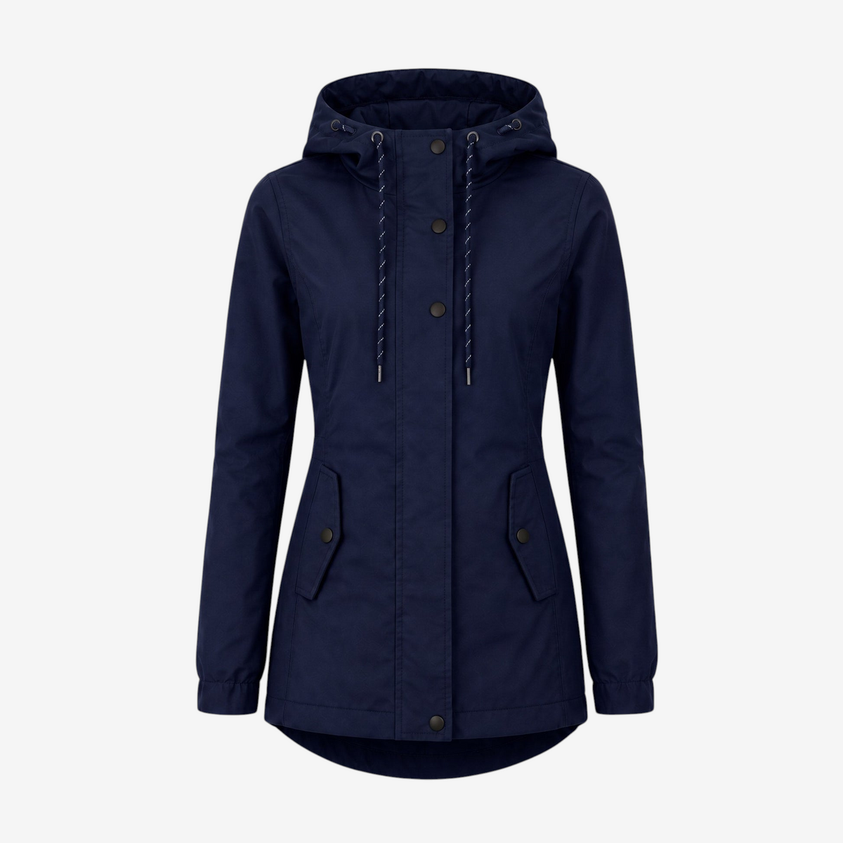 Utility - Damen-Kapuzenjacke mit Druckknopf-Taschen