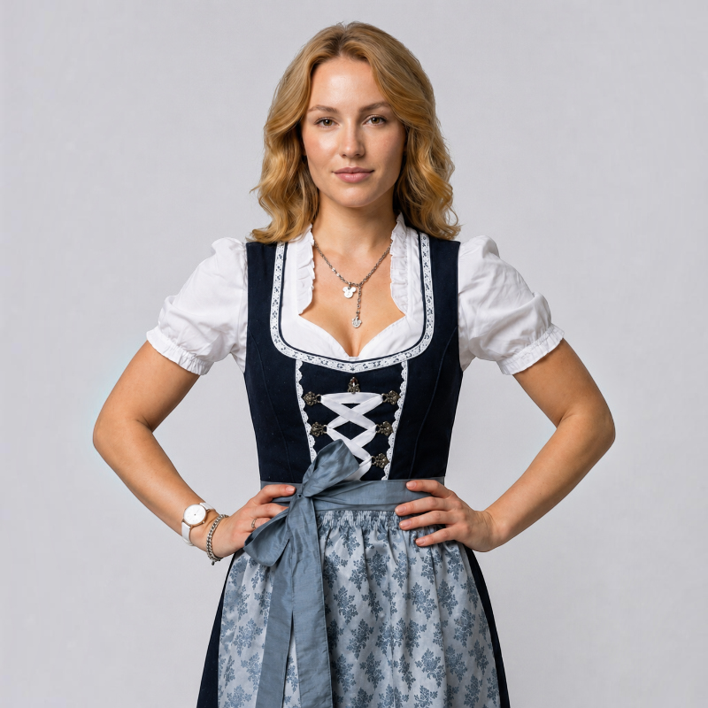 Damen-Dirndl mit Schnürmieder