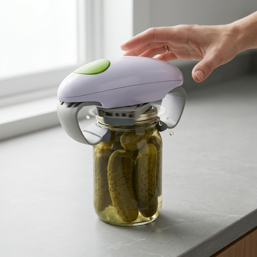 Jarvox - Automatischer Dosen- und Glasöffner mit Ein-Knopf-Bedienung
