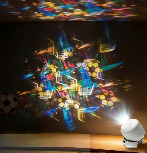 Glimora - LED-Projektorlampe mit bewegten Wellenmustern für Innenräume