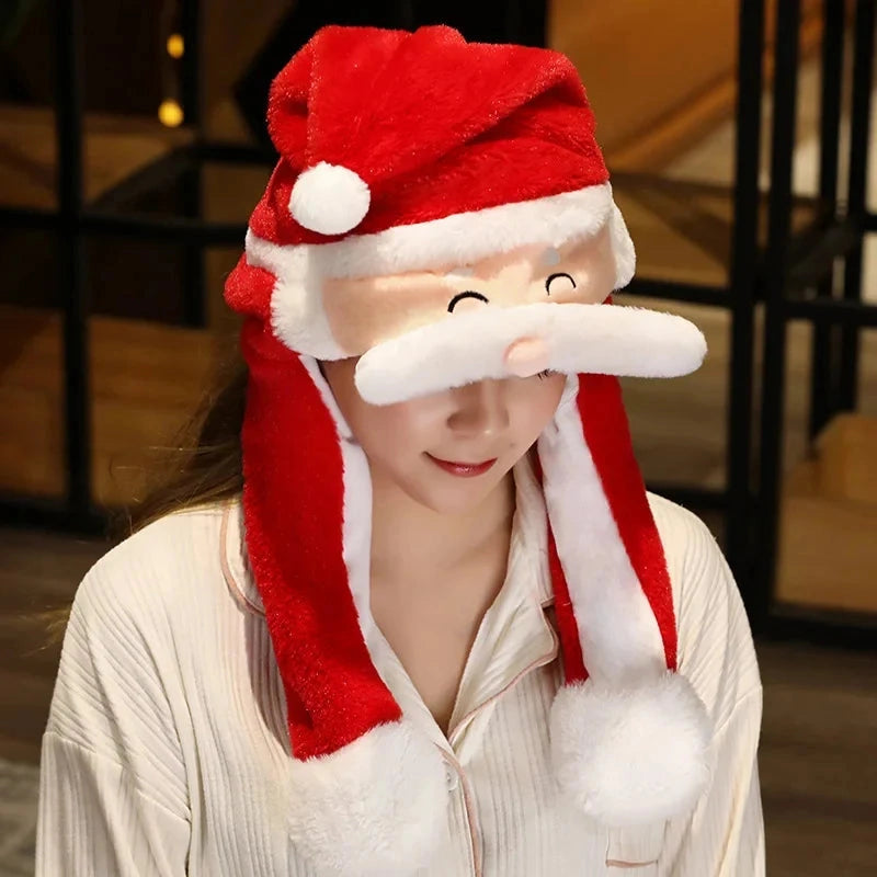 Santacap - Weihnachtsmütze mit Plüschfutter und weichem Design
