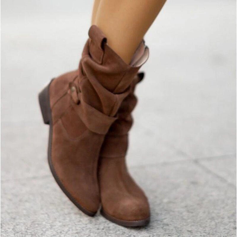 Stride - Damen-Stiefeletten mit niedrigem Absatz und Rundspitze