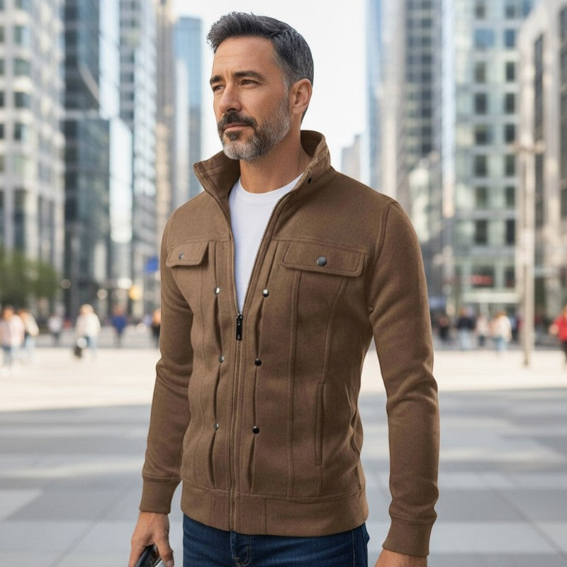 Santos – Langarmjacke mit Reißverschlusskragen