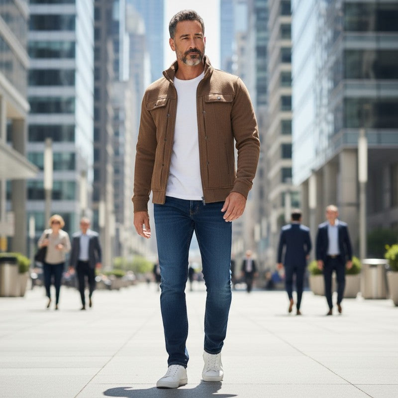 Santos – Langarmjacke mit Reißverschlusskragen