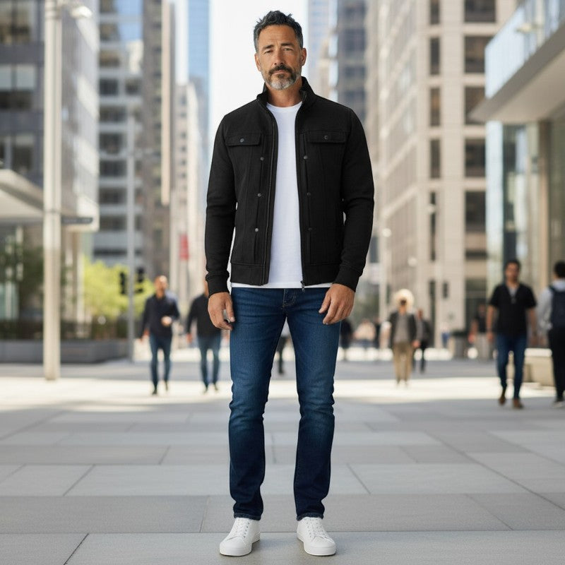 Santos – Langarmjacke mit Reißverschlusskragen