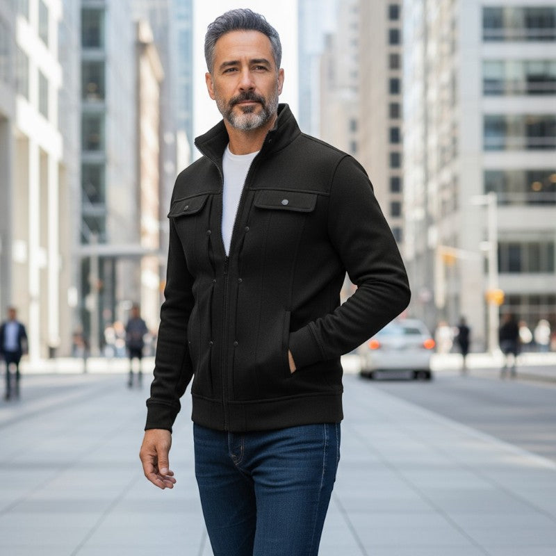 Santos – Langarmjacke mit Reißverschlusskragen