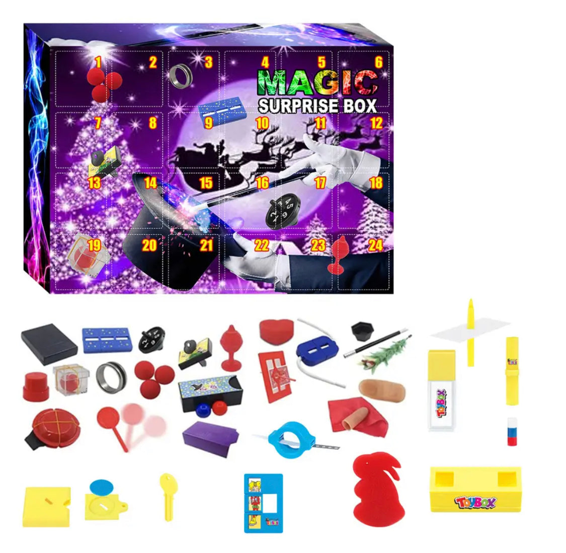 MystiQuest – Adventskalender mit Zaubertricks und Zubehör